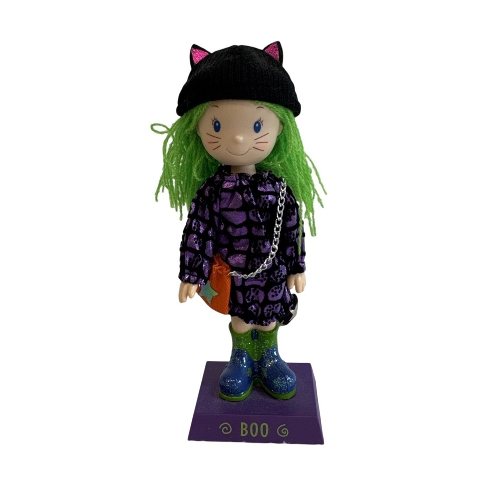 Russ Berrie Friendly Frites Bobble Treats Boo Halloween Cat Doll 26785